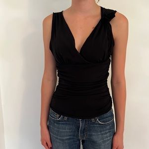 Max Studio black cocktail top size XS